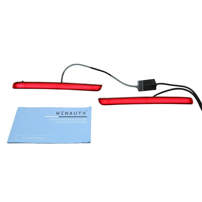 WINAUTO 2Pcs LED Bumper Reflector Lights Tail Brake Lamps for Toyota Corolla 2019-2020 - 4