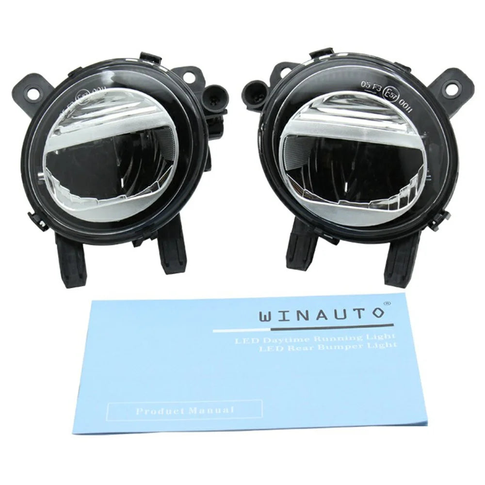 WINAUTO 2Pcs For 1 Series-4 Series 2011-2021 Plastic+Aluminum Alloy Car LED Fog Light - 2