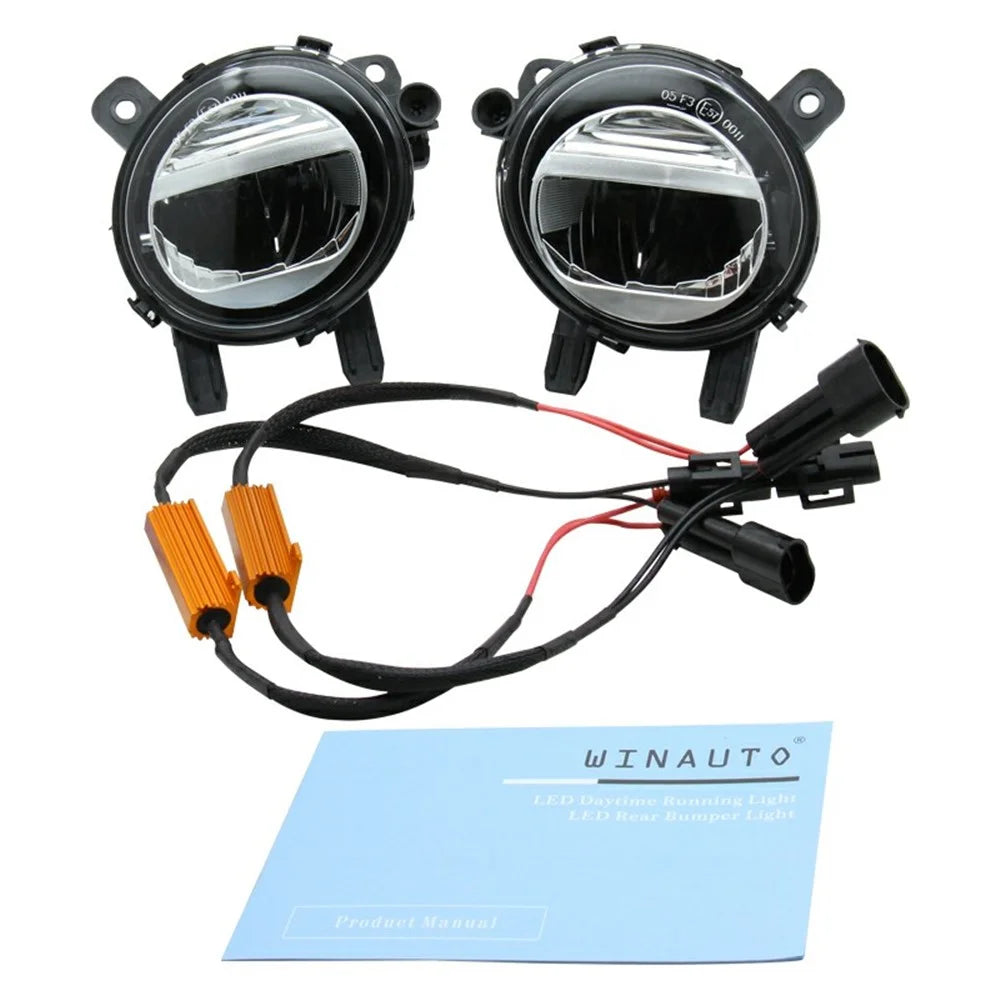 WINAUTO 2Pcs For 1 Series-4 Series 2011-2021 Plastic+Aluminum Alloy Car LED Fog Light - 7