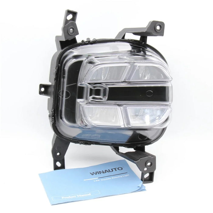 WINAUTO For Kia KX5  /  ACE 2018-2019 1 Pair Waterproof Daytime Running Lamp LED Car DRL Light - American Version - 4