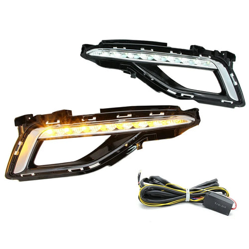 WINAUTO 1 Pair for Hyundai Sonata 2014-2015 Car LED Daytime Running Light Waterproof Lamp - 1