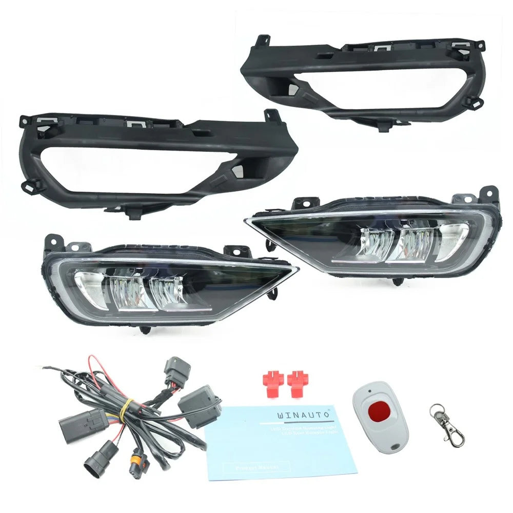 WINAUTO For XC60 / S90 2019 1 Pair Daytime Running Lamp Waterproof LED Fog Light - 1
