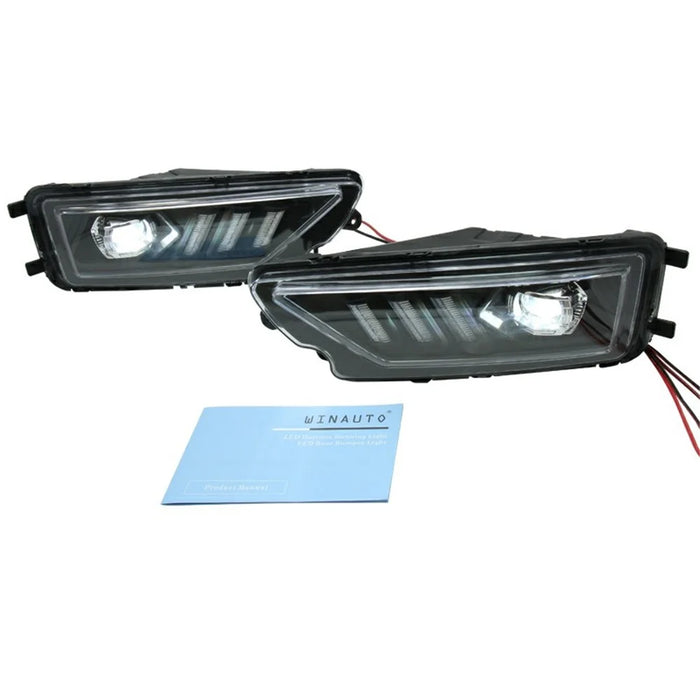 WINAUTO 1 Pair for Amarok 2016-2020 3-Color LED Daytime Running Lights Turn Signal Lamp - 3