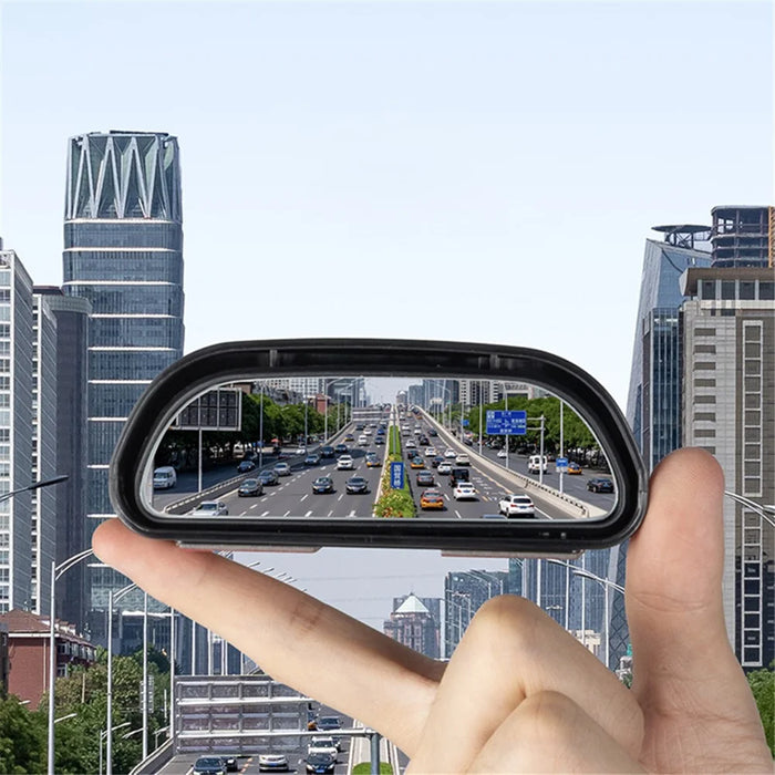 1Pc Car Blind Spot Auxiliary Rearview Mirror Angle Adjustable Curved Mirror - 3