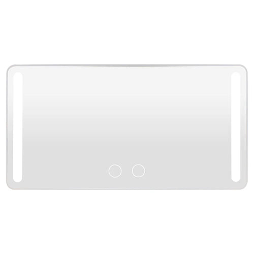 USB Powered Car Sun Visor LED Vanity Mirror Touch Control Makeup Mirror Gift for Truck SUV - White - 1