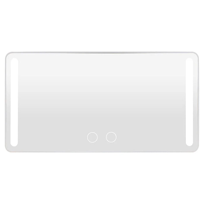USB Powered Car Sun Visor LED Vanity Mirror Touch Control Makeup Mirror Gift for Truck SUV - White - 1