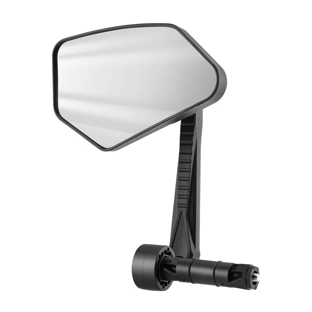 WEST BIKING YP0720054 1Pc Bicycle Rearview Mirror 360 Degree Adjustable Wide Angle Mirror for 15-20mm Bike Handlebar - Black - 1