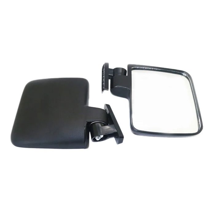 SF-GEF-01 One Pair Golf Cart Side Mirror Rear View Mirror Kit with Installation Screws - 3