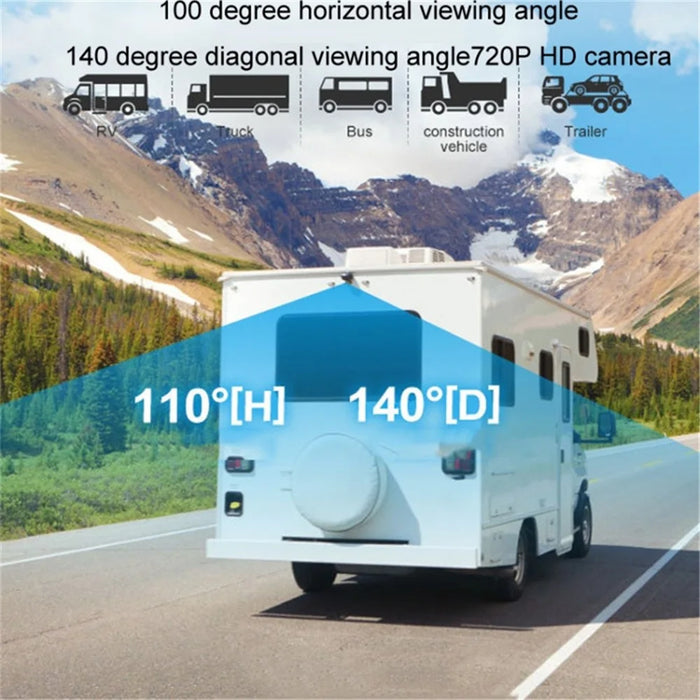 7" Car Monitor Wireless Rearview Blind Spot Reverse Camera Recorder Support Card Loop Recording - 3