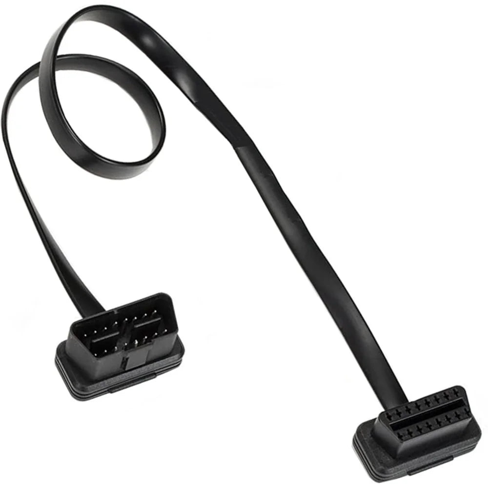 JUNSUNMAY 30cm OBD II 16 Pin Male to Female for Car GPS Diagnostic Extender Cord Connector ELM327 Cable - 2