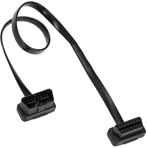 JUNSUNMAY 30cm OBD II 16 Pin Male to Female for Car GPS Diagnostic Extender Cord Connector ELM327 Cable - 2