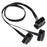 JUNSUNMAY 50cm OBD II 16 Pin Male to Dual Female Connector Cord Splitter Extension Cable - 1