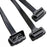 JUNSUNMAY 50cm OBD II 16 Pin Male to Dual Female Connector Cord Splitter Extension Cable - 2