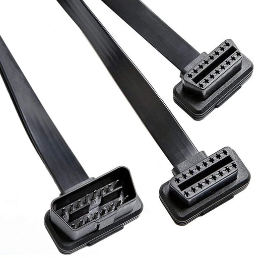 JUNSUNMAY 50cm OBD II 16 Pin Male to Dual Female Connector Cord Splitter Extension Cable - 2