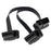 JUNSUNMAY 50cm OBD II 16 Pin Male to Dual Female Connector Cord Splitter Extension Cable - 4