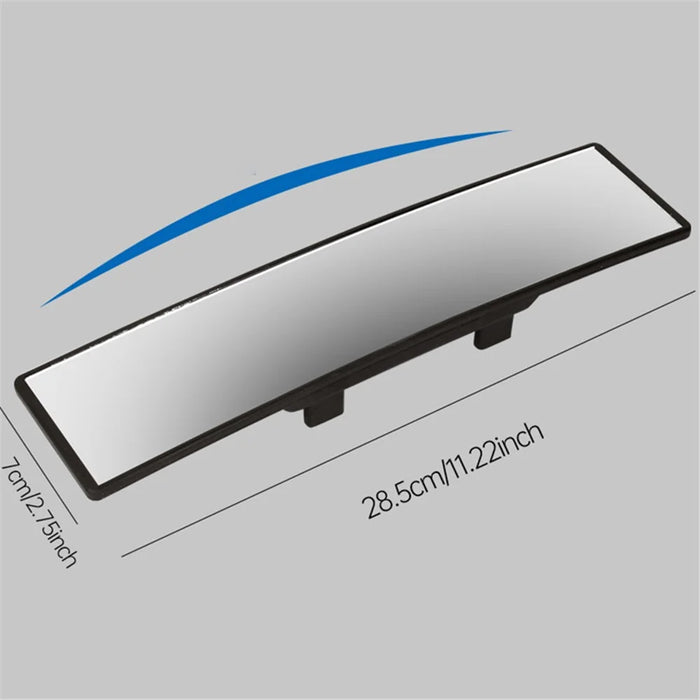 BY-1344 ABS+Glass Car Interior Anti-glare Wide Angle Curved Rearview Mirror Reversing Auxiliary Mirror - 4