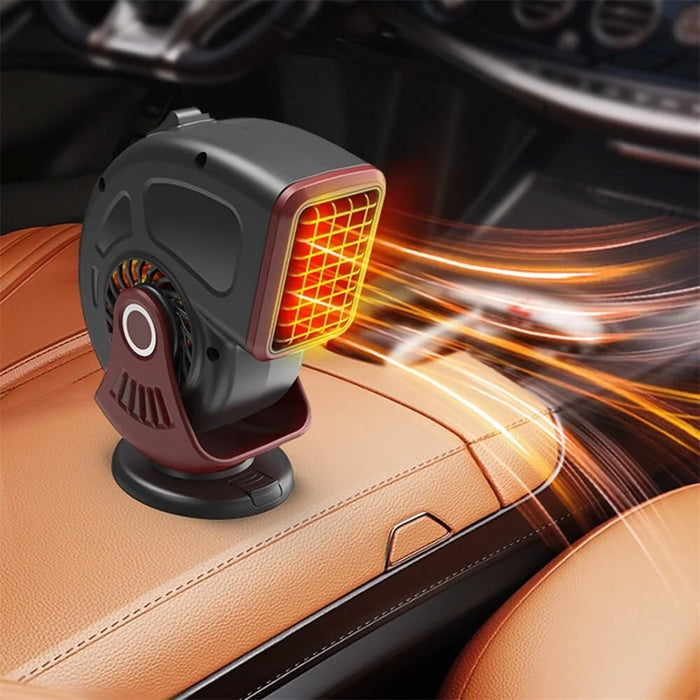 24V Car Heater Windshield Defrosting Defogging Vehicle Interior Heating Fan - Black - 5