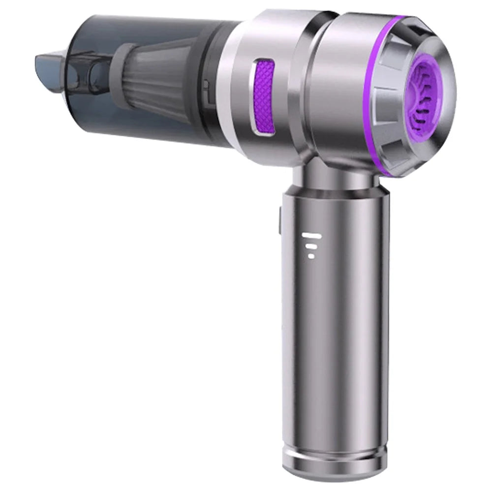 ST-6659 Brushless Motor Rechargeable Car Vacuum Cleaner Multifunction Handheld Car Home Cleaning Tool - Purple - 2