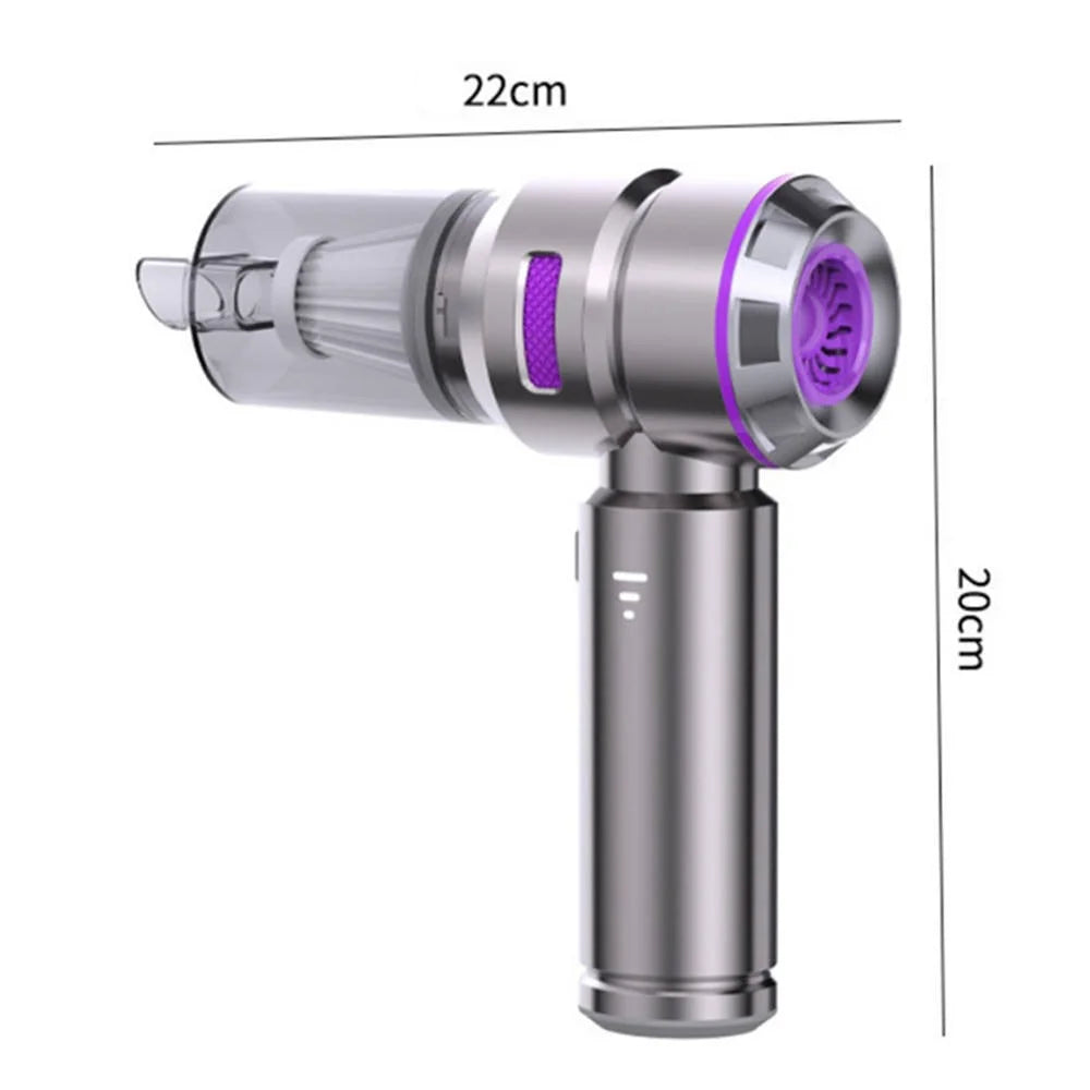 ST-6659 Brushless Motor Rechargeable Car Vacuum Cleaner Multifunction Handheld Car Home Cleaning Tool - Purple - 7
