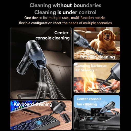 YESIDO VC08 Rechargeable Vacuum Cleaner High Power Handheld Car Home Cleaning Tool - 2