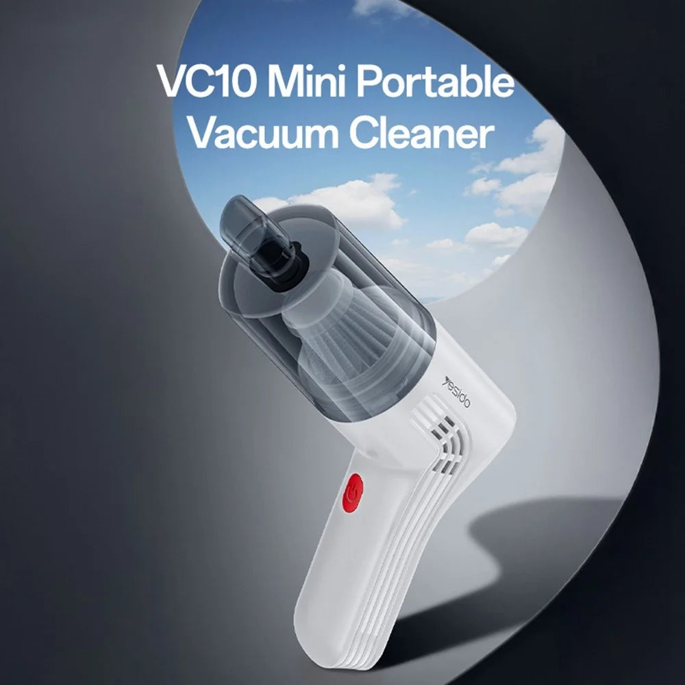YESIDO VC10 Handheld Vacuum Cleaner 5000PA Suction Power 45500RPM Home Car Cleaning Tool - 2
