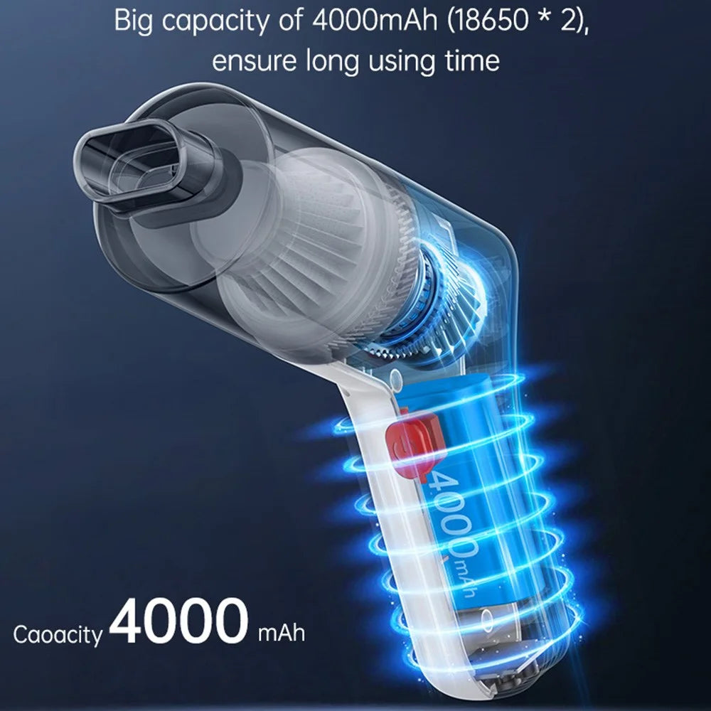 YESIDO VC10 Handheld Vacuum Cleaner 5000PA Suction Power 45500RPM Home Car Cleaning Tool - 7