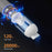 V01 Portable Handheld Car Vacuum Cleaner Wireless Auto Vacuum Cleaner for Desktop Keyboard Laptops - White / Grey - 4