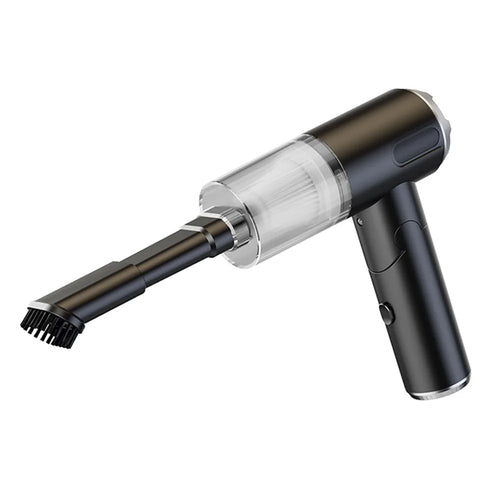 W766 Cordless Electric Cleaner Powerful Blower and Vacuum Suction 2-in-1 Portable Car Vehicle Vacuum Cleaner - Black - 1