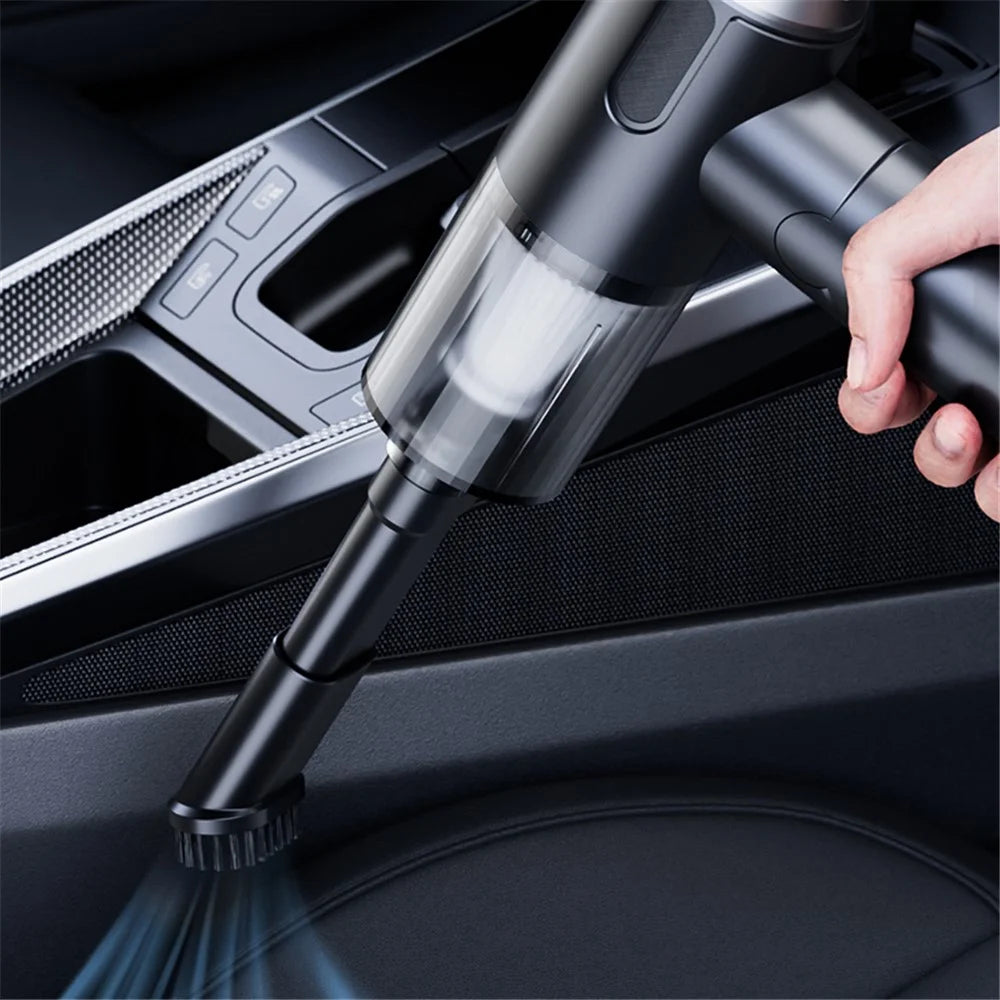 W766 Cordless Electric Cleaner Powerful Blower and Vacuum Suction 2-in-1 Portable Car Vehicle Vacuum Cleaner - Black - 3