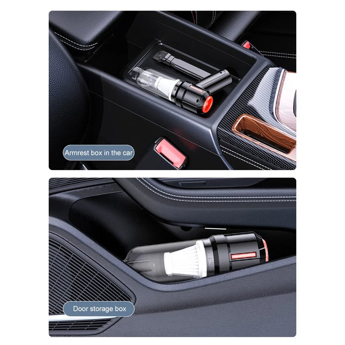 SUITU ST-6629 Handheld Vacuum Car Vacuum Cleaner Cordless Portable Rechargeable Air Duster - Black - 5
