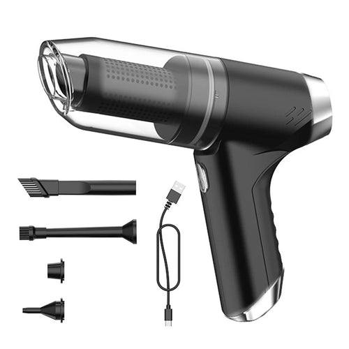 SUITU ST-6617C Brush Motor Strong Suction Handheld Vacuum Cleaner for Car Home Cleaning - Black - 1