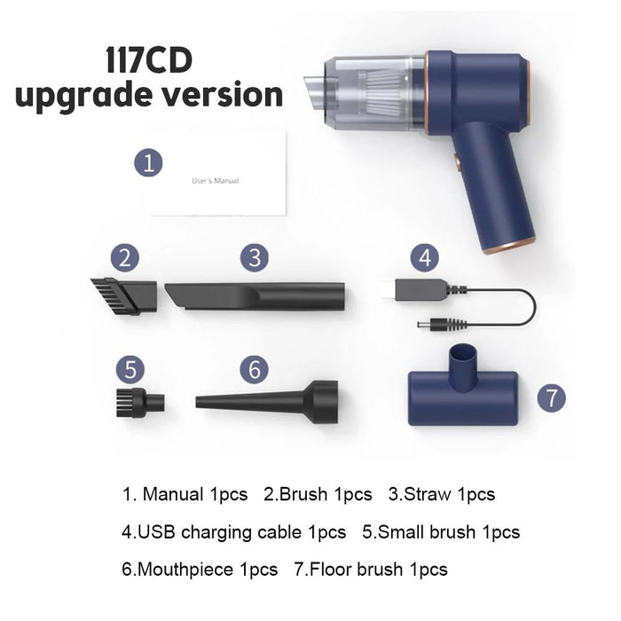 SUITU ST-6638 4000Pa High Power Wireless Handheld Vacuum Cleaner with LED Light, Basic Version - 7
