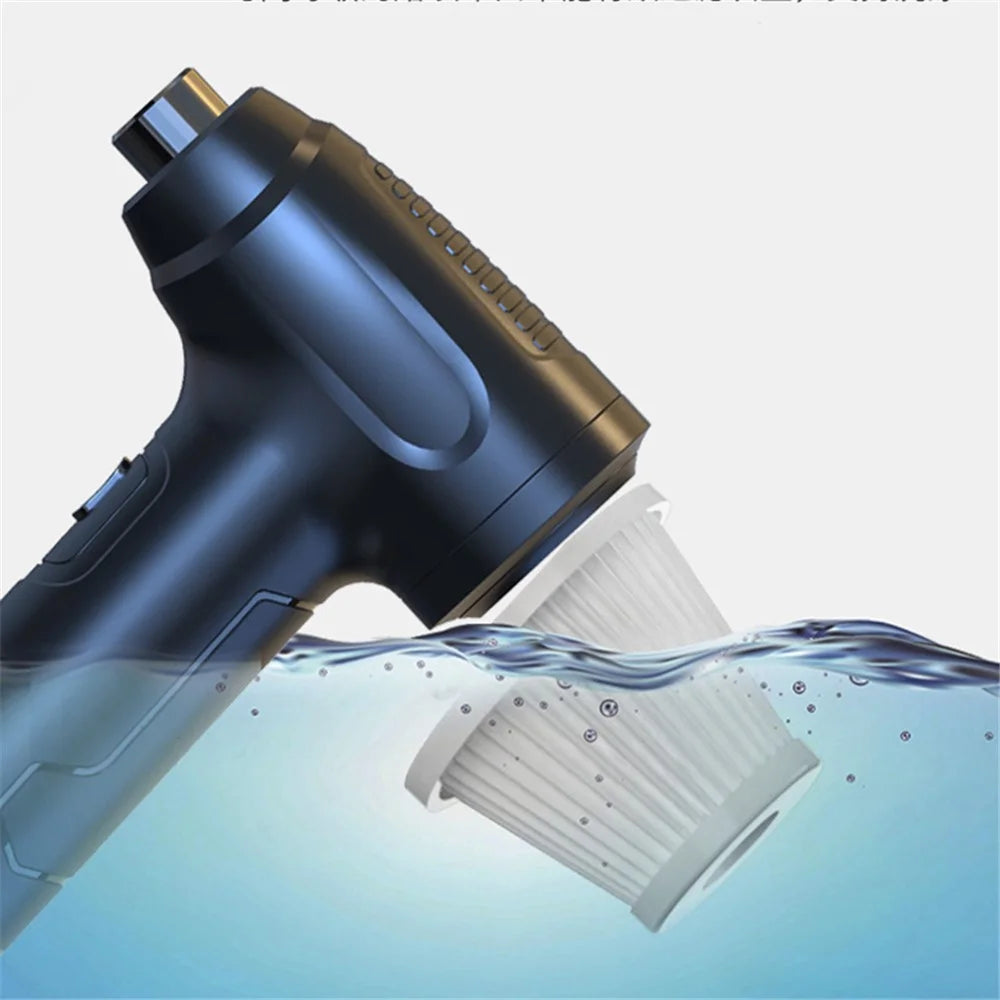 YMG-810 3-in-1 Wireless Air Duster 5000Pa Handheld Vacuum Cleaner Car Home Cleaning Device - 3