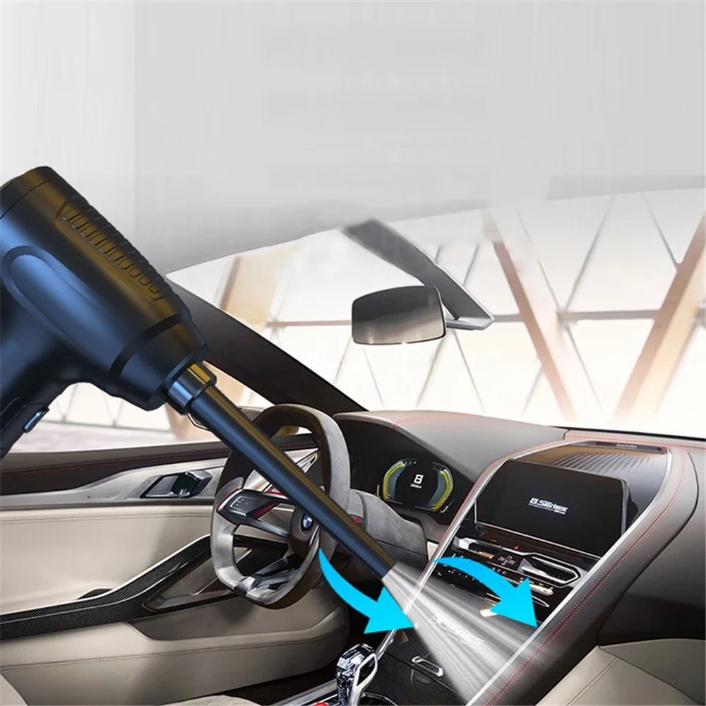 YMG-810 3-in-1 Wireless Air Duster 5000Pa Handheld Vacuum Cleaner Car Home Cleaning Device - 6