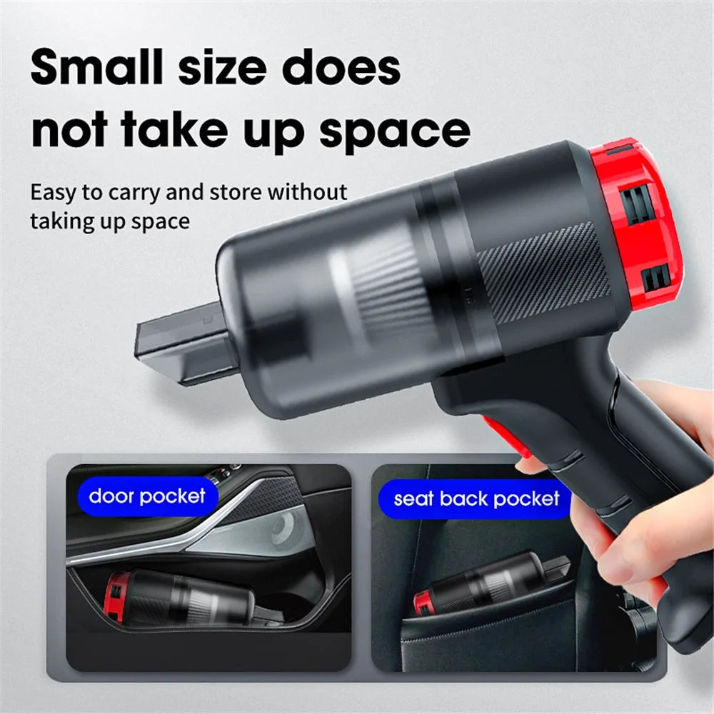 CARSUN C3088 Rechargeable Car Home Handheld Vacuum Cleaner High Power Wireless Vacuum Cleaner - 5