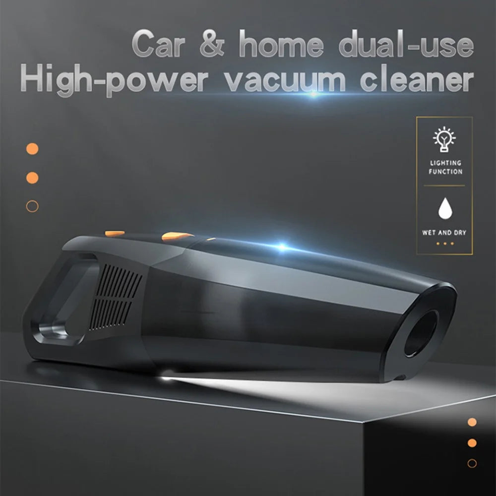 CARSUN C1398 Rechargeable Cordless Car Vacuum Powerful 6000Pa Portable Vacuum Cleaner with LED Light - 3