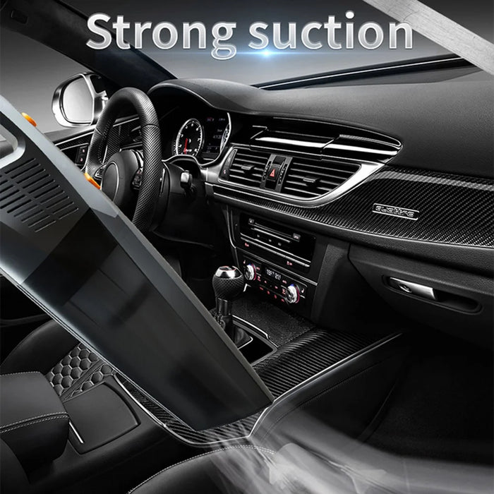 CARSUN C1398 12V Car Cigarette Lighter Plug Vacuum Cleaner High Power Handheld Car Cleaning Tool with LED Light - 3