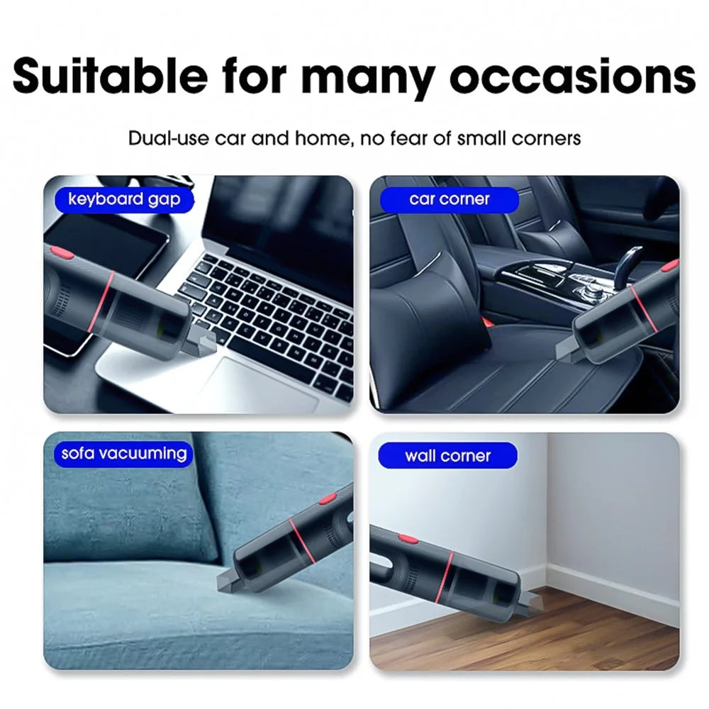 CARSUN C3089 Vacuum Cleaner Car Home Dual Use Portable Cordless Dust Removing Tool - 6