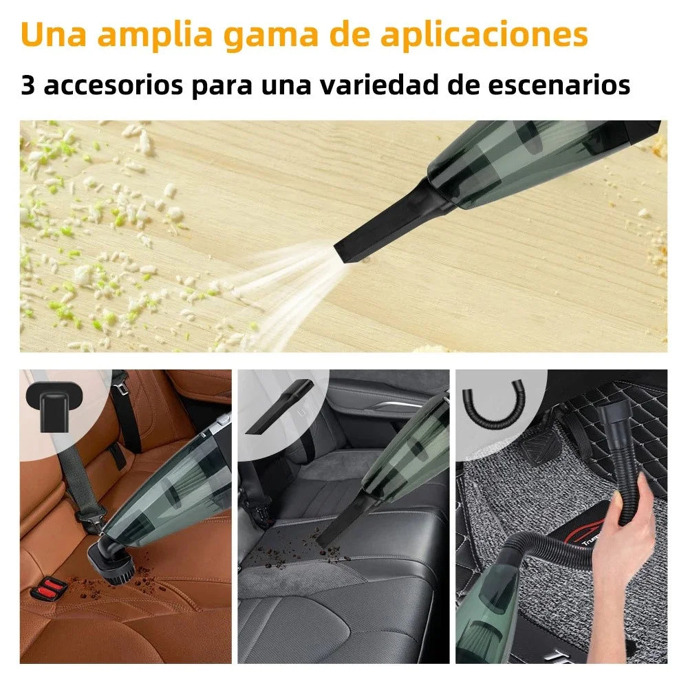 A-016 Powerful Suction Cordless Vacuum Cleaner Rechargeable Car Home Cleaning Tool - 4