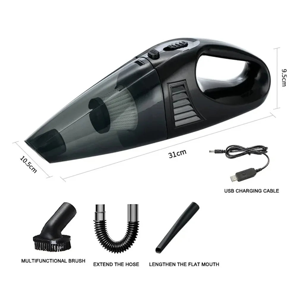 A-016 Powerful Suction Cordless Vacuum Cleaner Rechargeable Car Home Cleaning Tool - 6