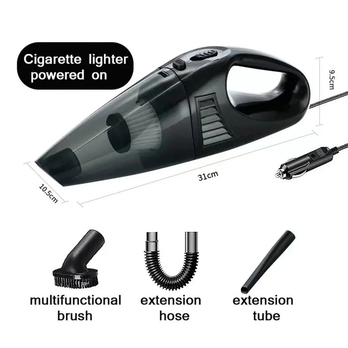 A-016 12V Car Cigarette Lighter Vacuum Cleaner Powerful Suction Wired Dust Cleaner - 6