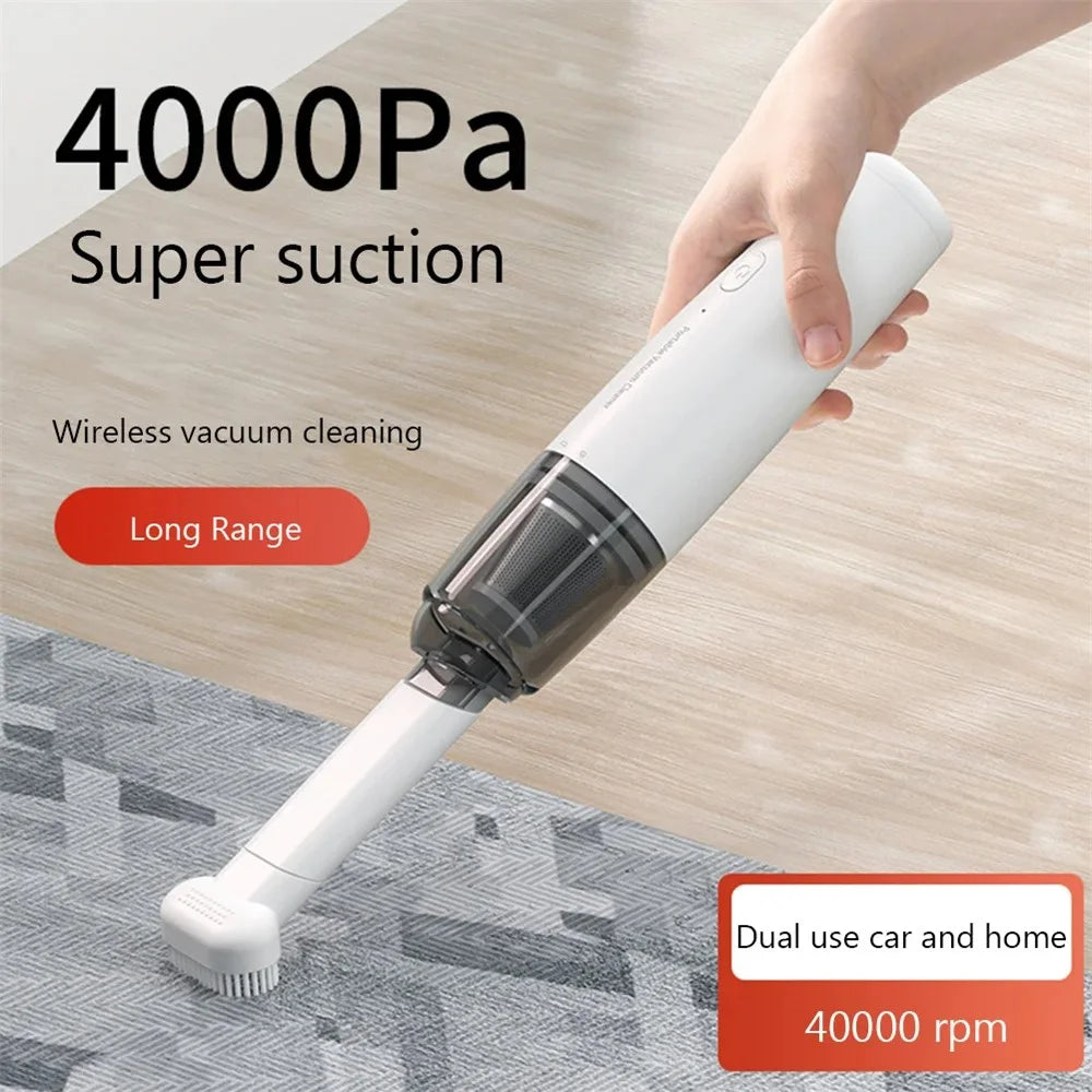 SY01-Q8 USB Car Vacuum Cleaner Rechargeable 4000Pa Cordless Home Cleaner - 2
