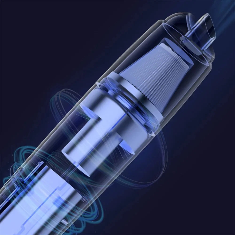 SY01-Q8 USB Car Vacuum Cleaner Rechargeable 4000Pa Cordless Home Cleaner - 6
