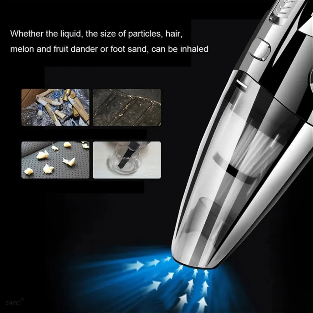 R-6053 Portable Car Home Handheld Vacuum Cleaner Wireless Rechargeable ABS Vacuum Cleaner - 2