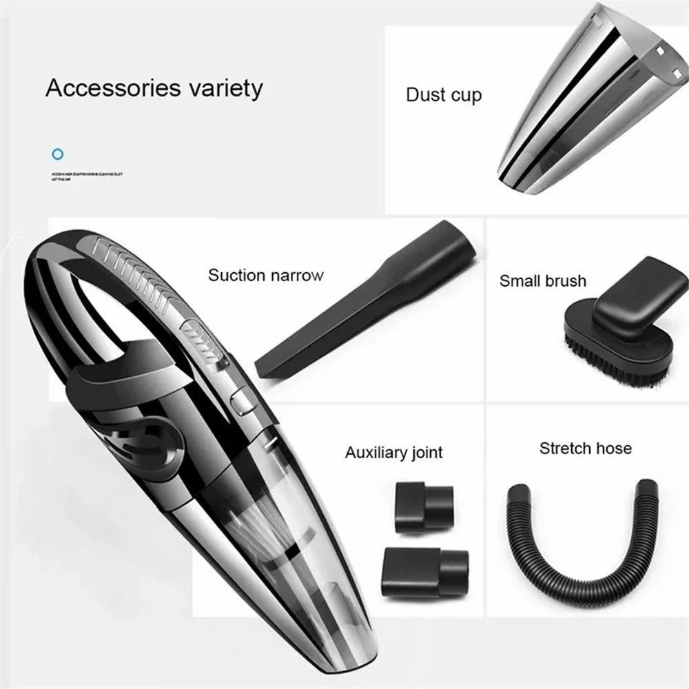R-6053 Portable Car Home Handheld Vacuum Cleaner Wireless Rechargeable ABS Vacuum Cleaner - 3