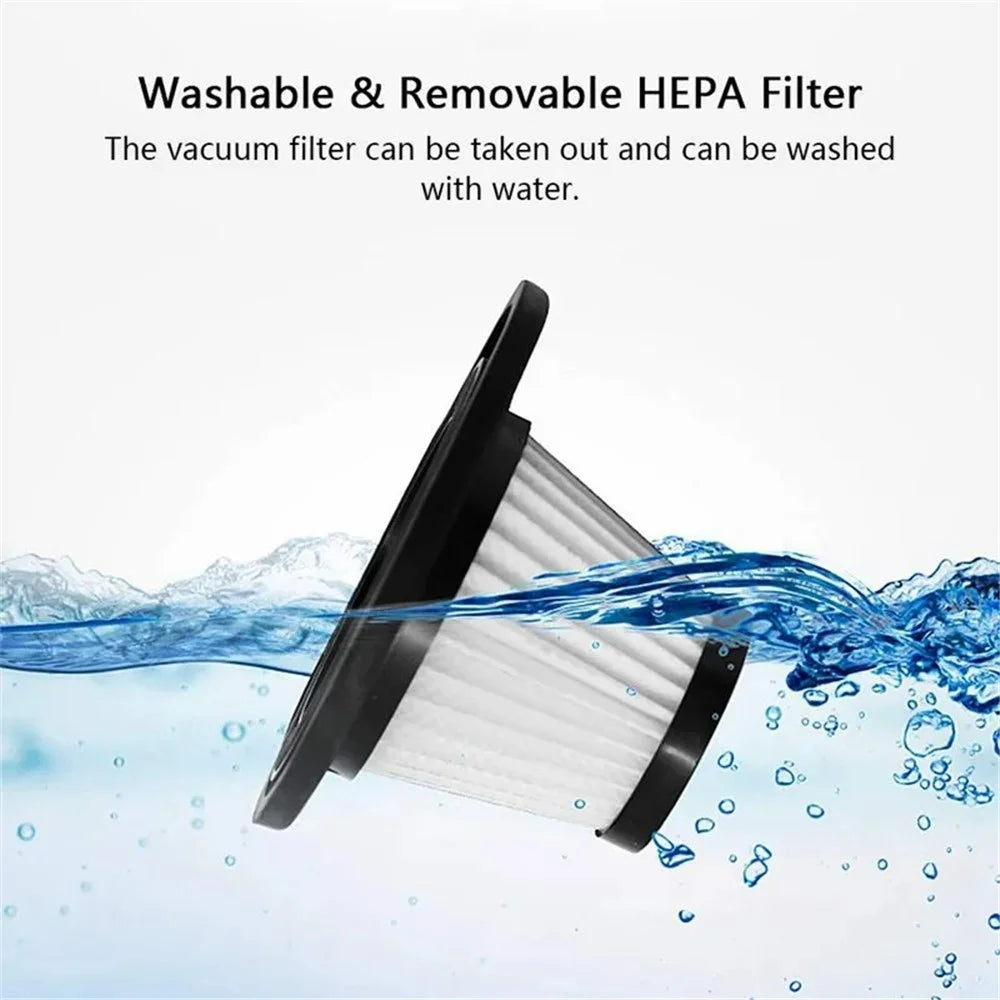 R-6053 Portable Car Home Handheld Vacuum Cleaner Wireless Rechargeable ABS Vacuum Cleaner - 5