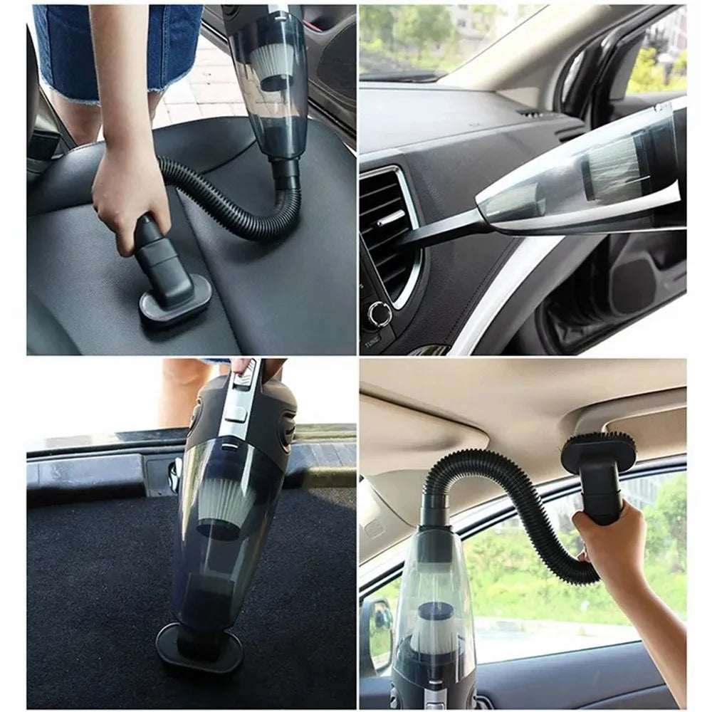 R-6053 Portable Car Home Handheld Vacuum Cleaner Wireless Rechargeable ABS Vacuum Cleaner - 6