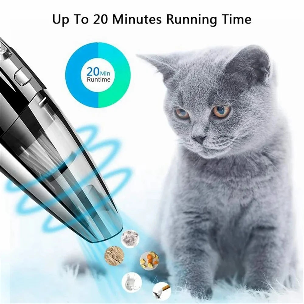 R-6053 Portable Car Home Handheld Vacuum Cleaner Wireless Rechargeable ABS Vacuum Cleaner - 7