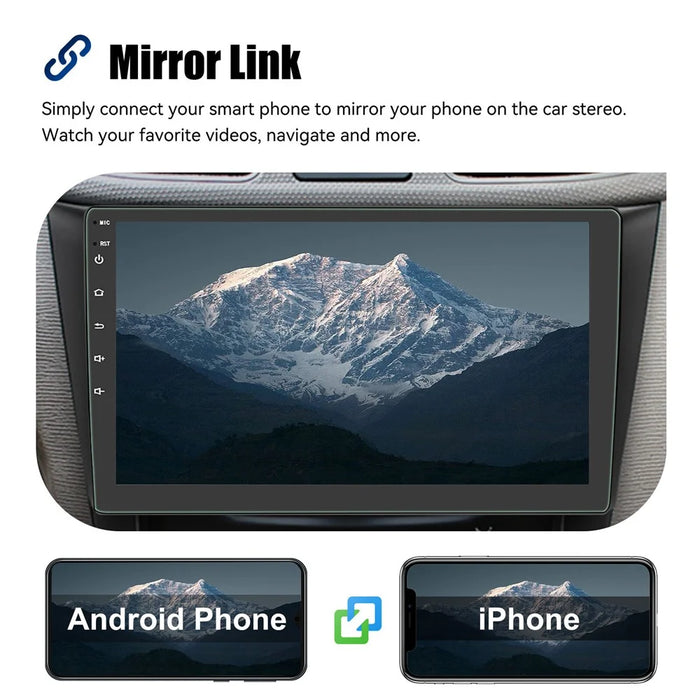R911B 1+32GB 9 Inch Android 15 Wireless CarPlay Android Auto GPS Navigation Screen with 12-LED Rearview Camera - 6