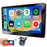 R911C 2+32GB 9 Inch Android 15 Wireless CarPlay Android Auto GPS Navigation Screen with 12-LED Rearview Camera - 1